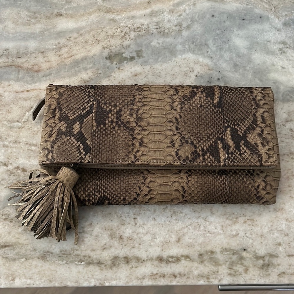 Snakeskin (Python) Clutch - image 1
